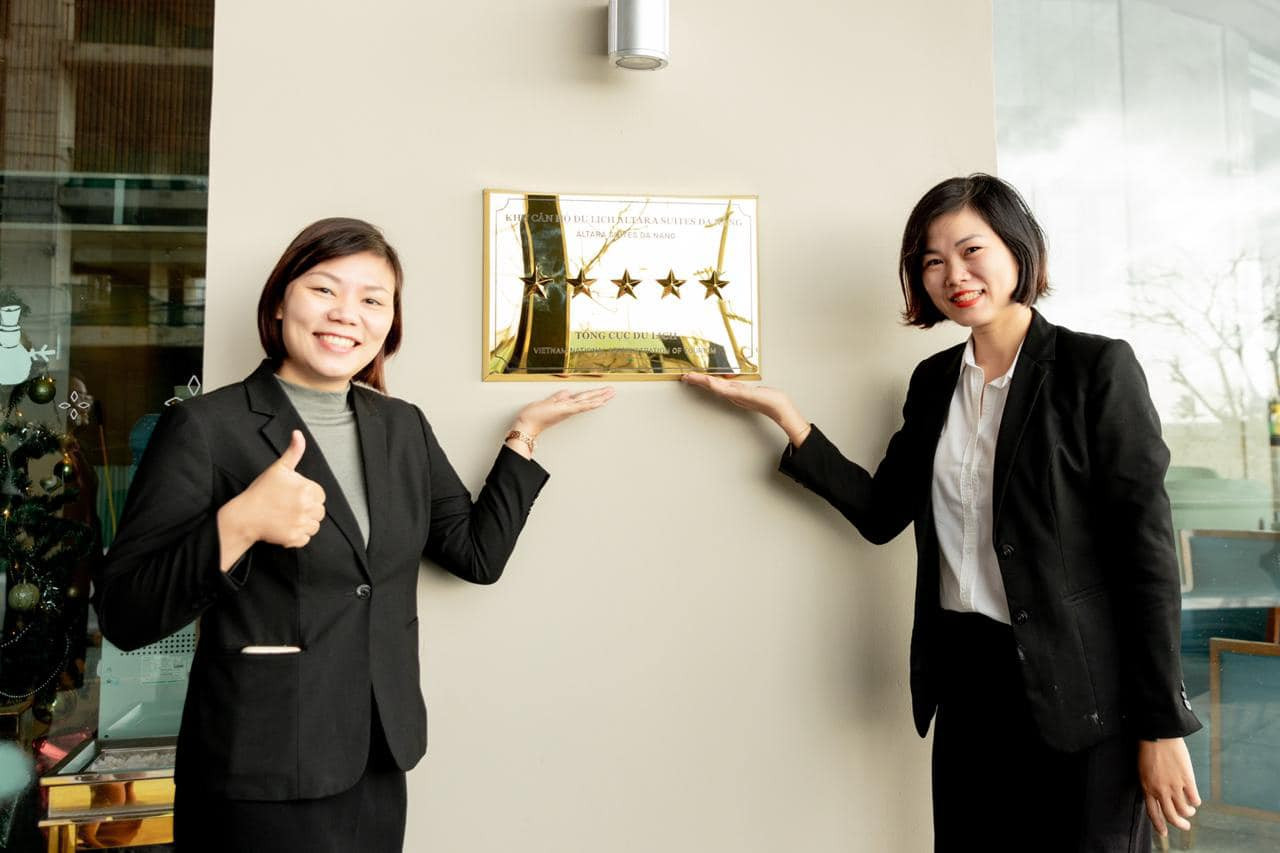 ALTARA SUITES ĐÀ NẴNG NHẬN CHỨNG NHẬN NĂM SAO TỪ TỔNG CỤC DU LỊCH VIỆT NAM