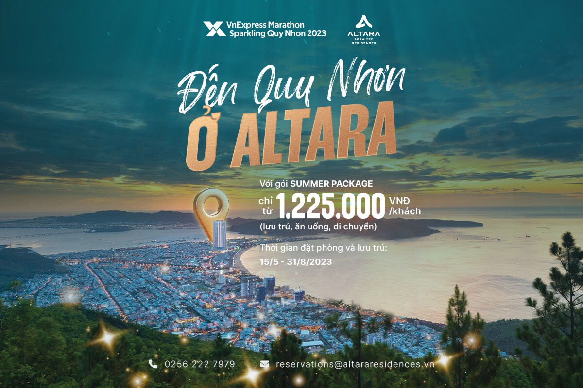 Altara Serviced Residences ra mắt ưu đãi cực lớn đồng hành cùng giải chạy VnExpress Marathon Sparkling Quy Nhơn 2023